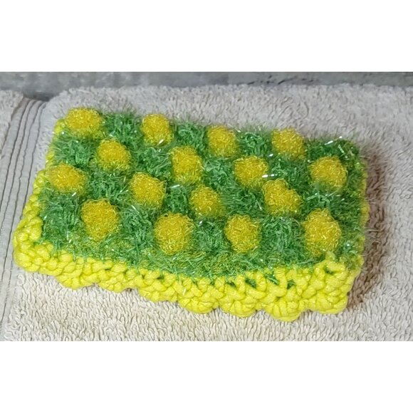 Lime Green and Yellow Kitchen Scrubby - Picture 1 of 10